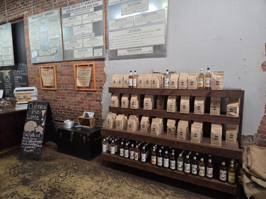 Panacea Coffee Company in Waynesville NC just 15 minutes from High Hopes Cabin rental in Maggie Valley NC