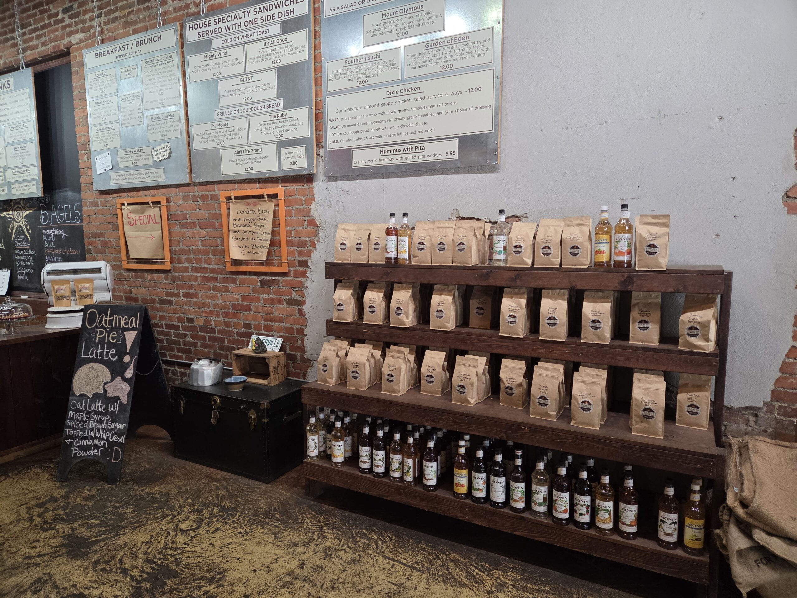 Panacea Coffee Company in Waynesville NC just 15 minutes from High Hopes Cabin rental in Maggie Valley NC